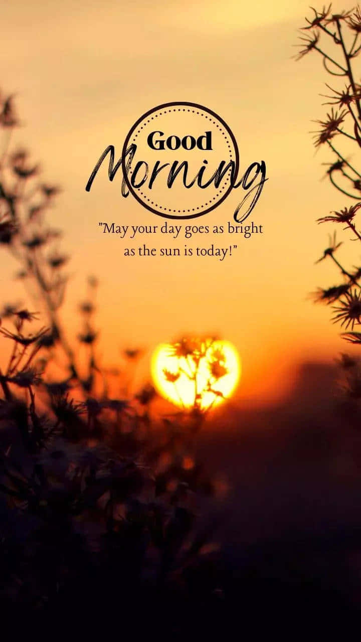 Morning Message Sunrise Background