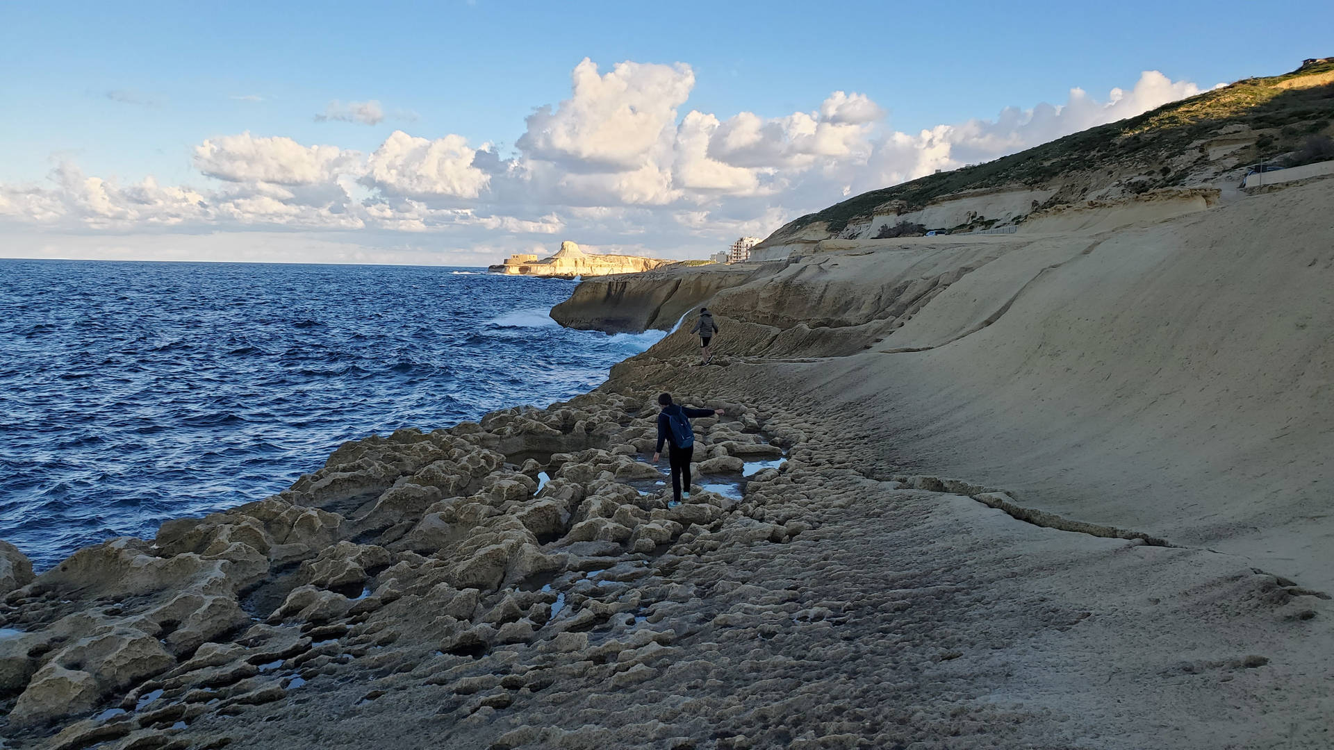 Morning Shore Malta Background