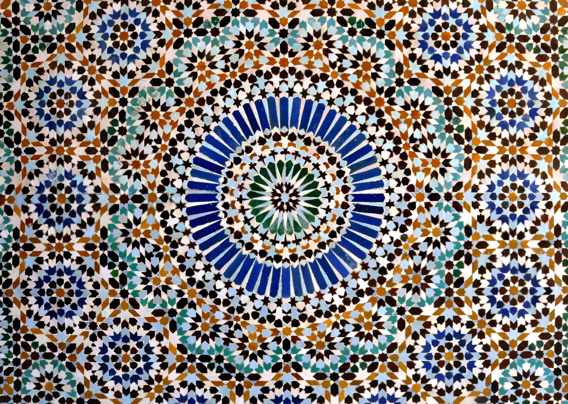 Moroccan Style Mosaic Background