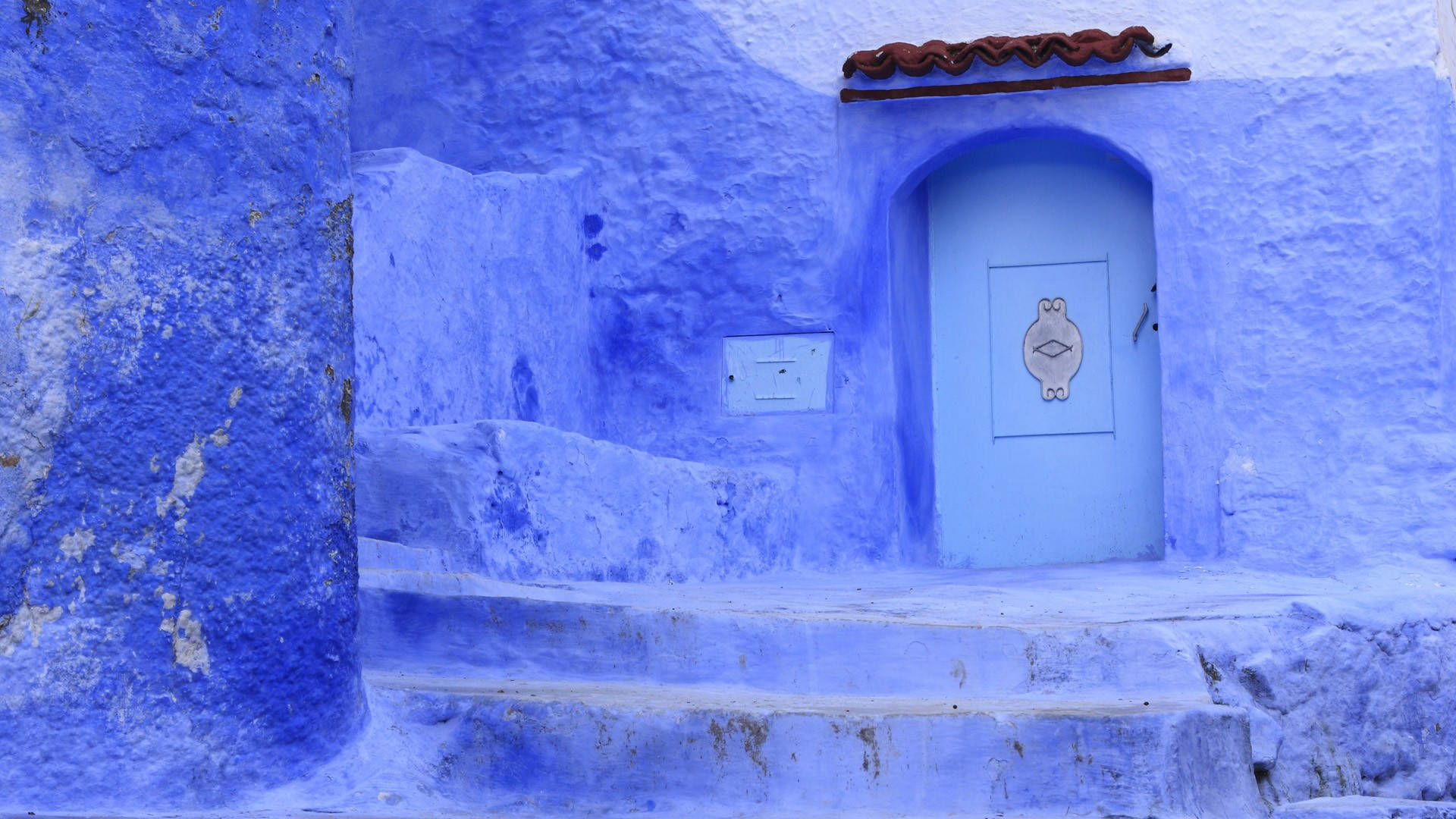 Morocco Blue Walls Background