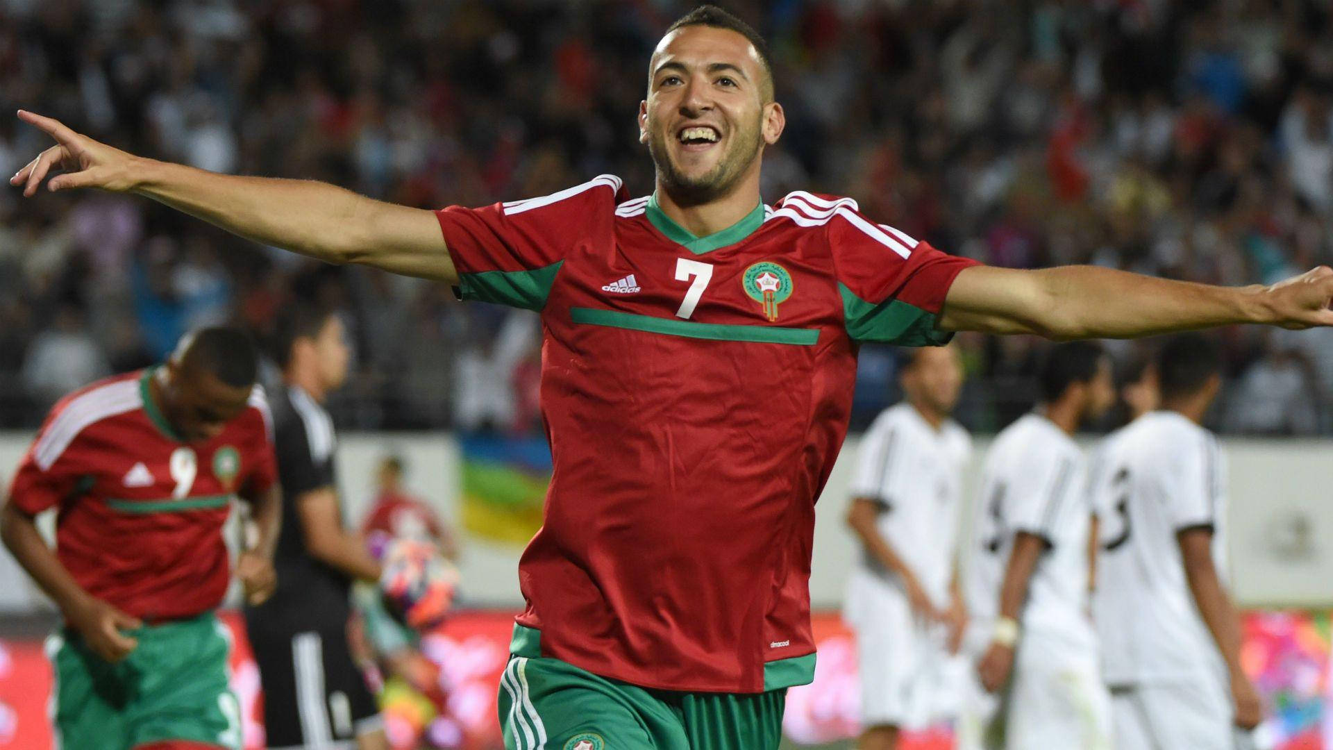 Morocco National Football Team Mehdi Carcela Open Arms Background