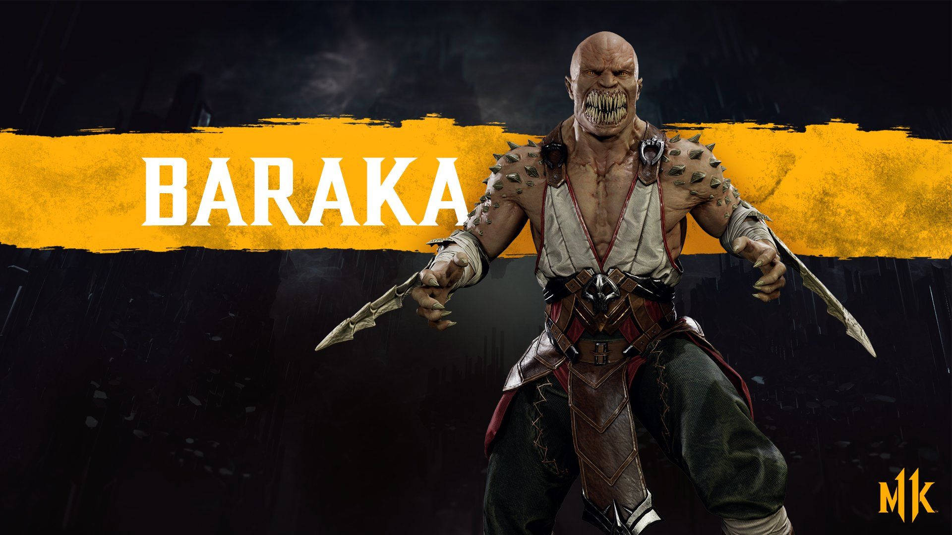 Mortal Kombat 11 Baraka Name Background