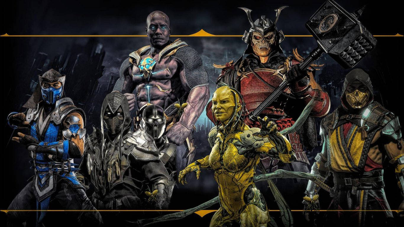Mortal Kombat 11 Fighters Poster Background