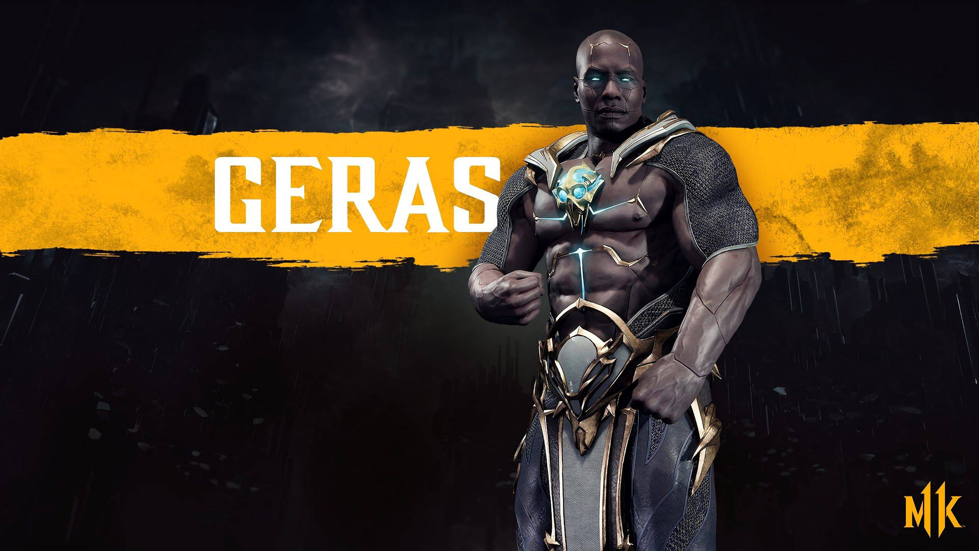 Mortal Kombat 11 Geras Name Poster Background