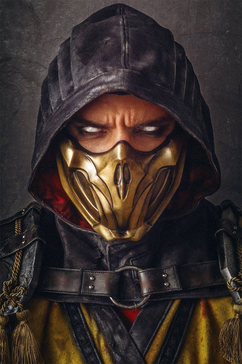 Mortal Kombat 11 Scorpion Portrait Background