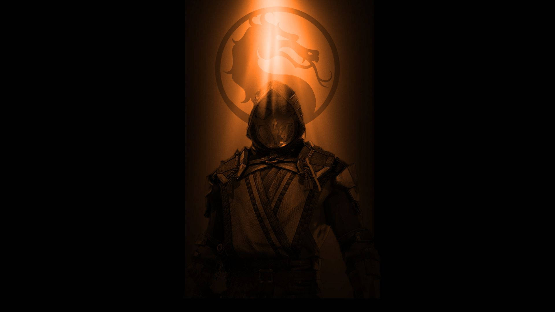 Mortal Kombat 11 Scorpion Shadow Logo Background
