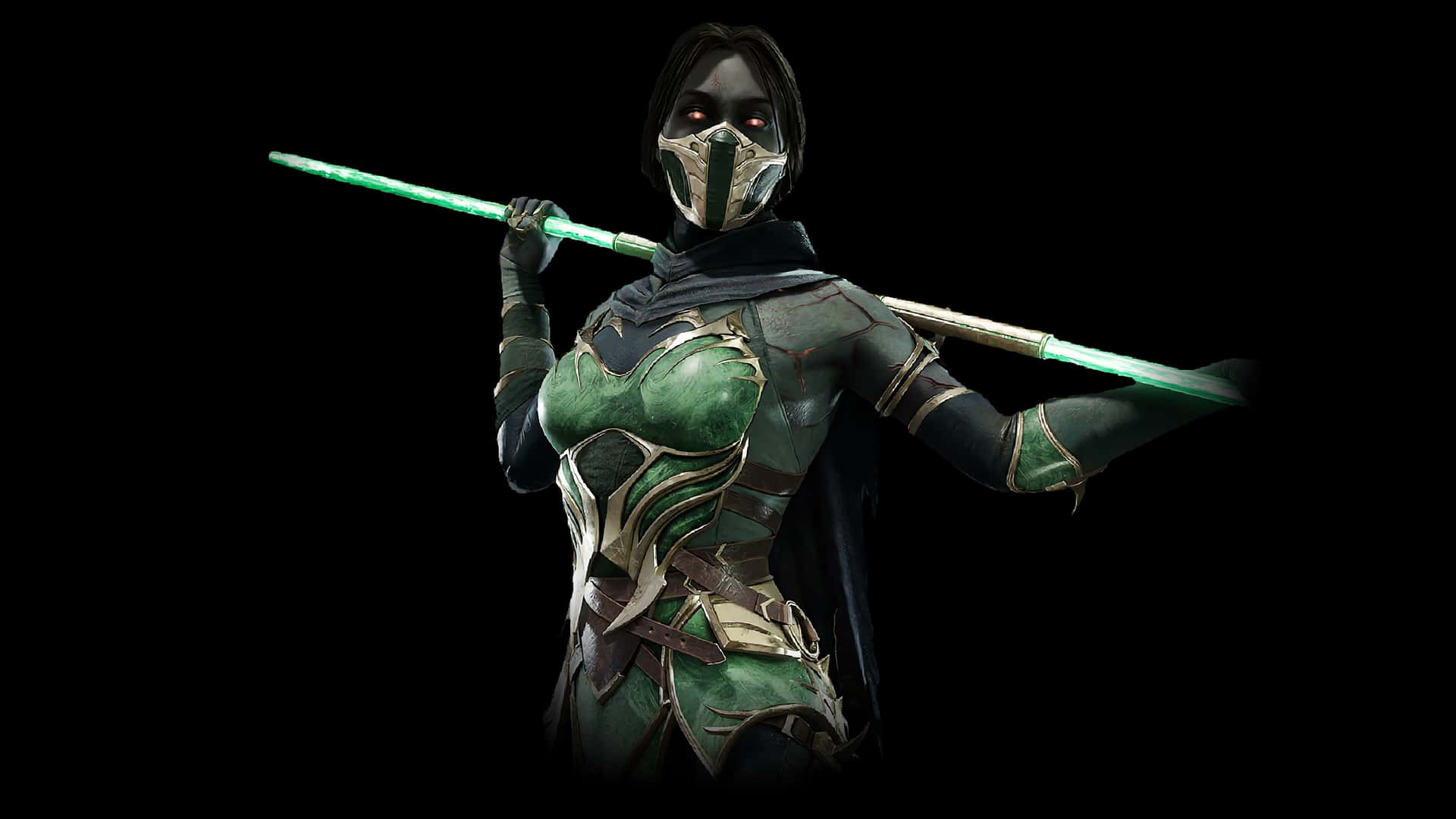 Mortal Kombat Jade Black Skinned Background