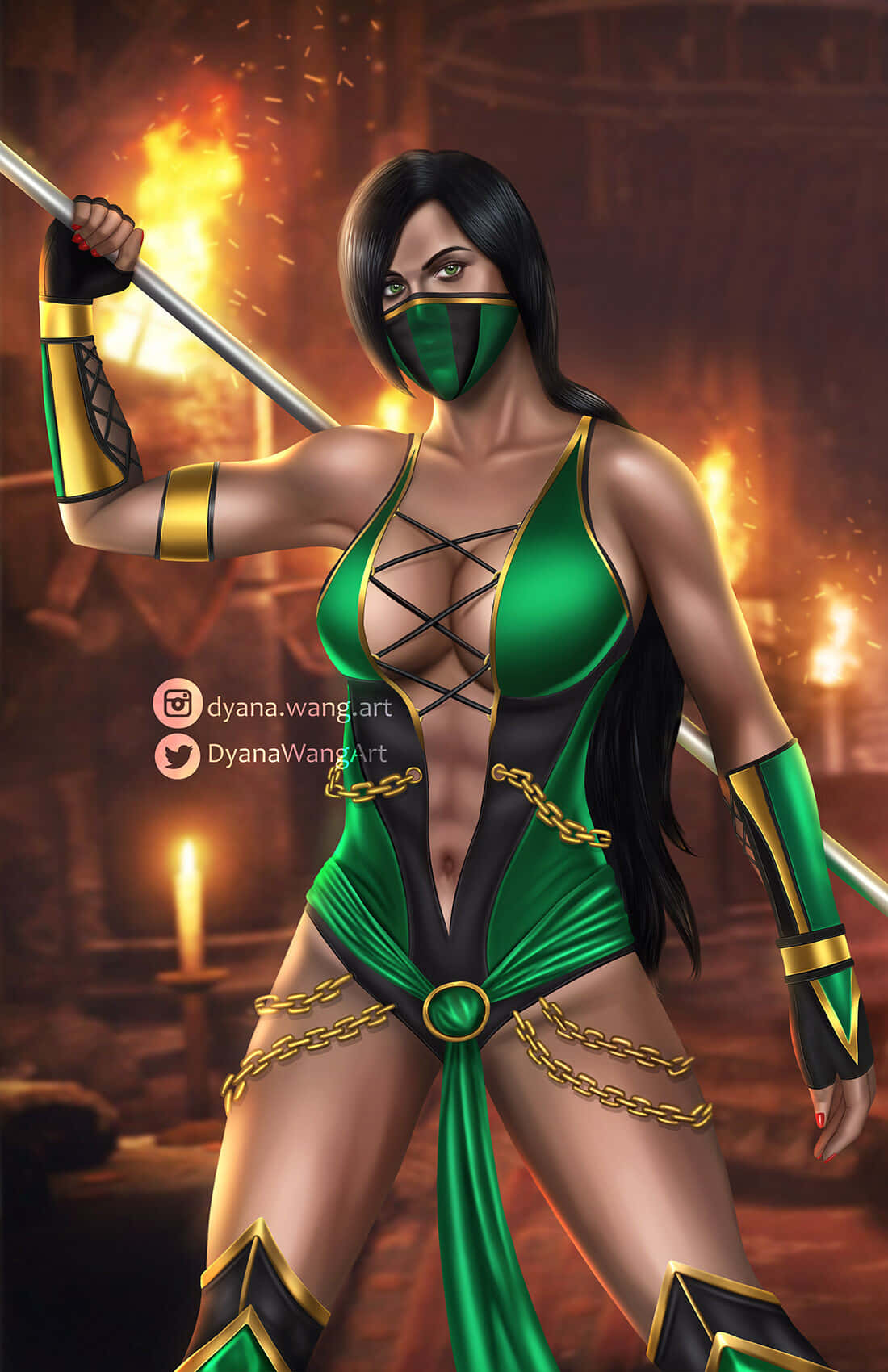 Mortal Kombat Jade Fanart Background