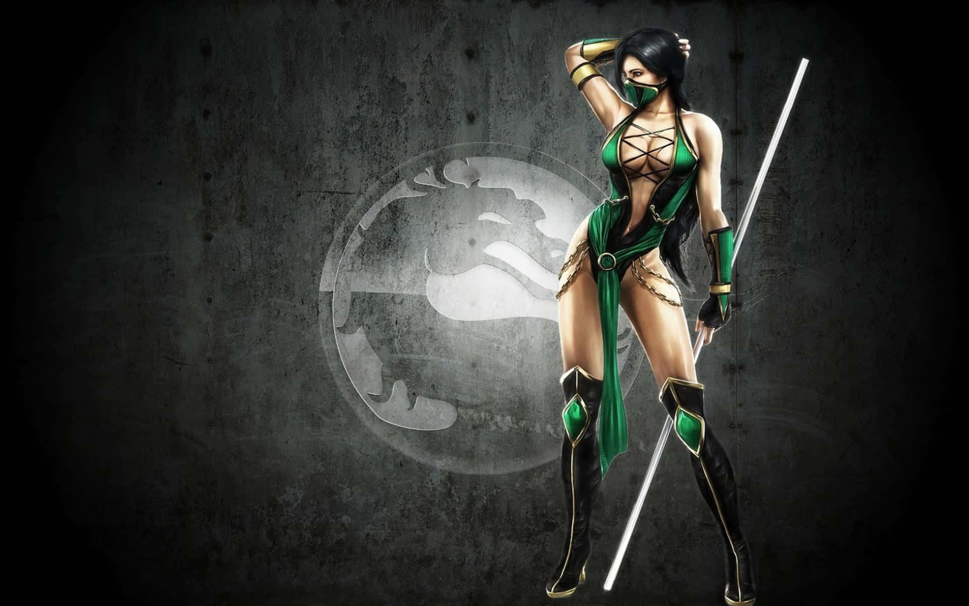 Mortal Kombat Jade Getting Ready For Battle Background