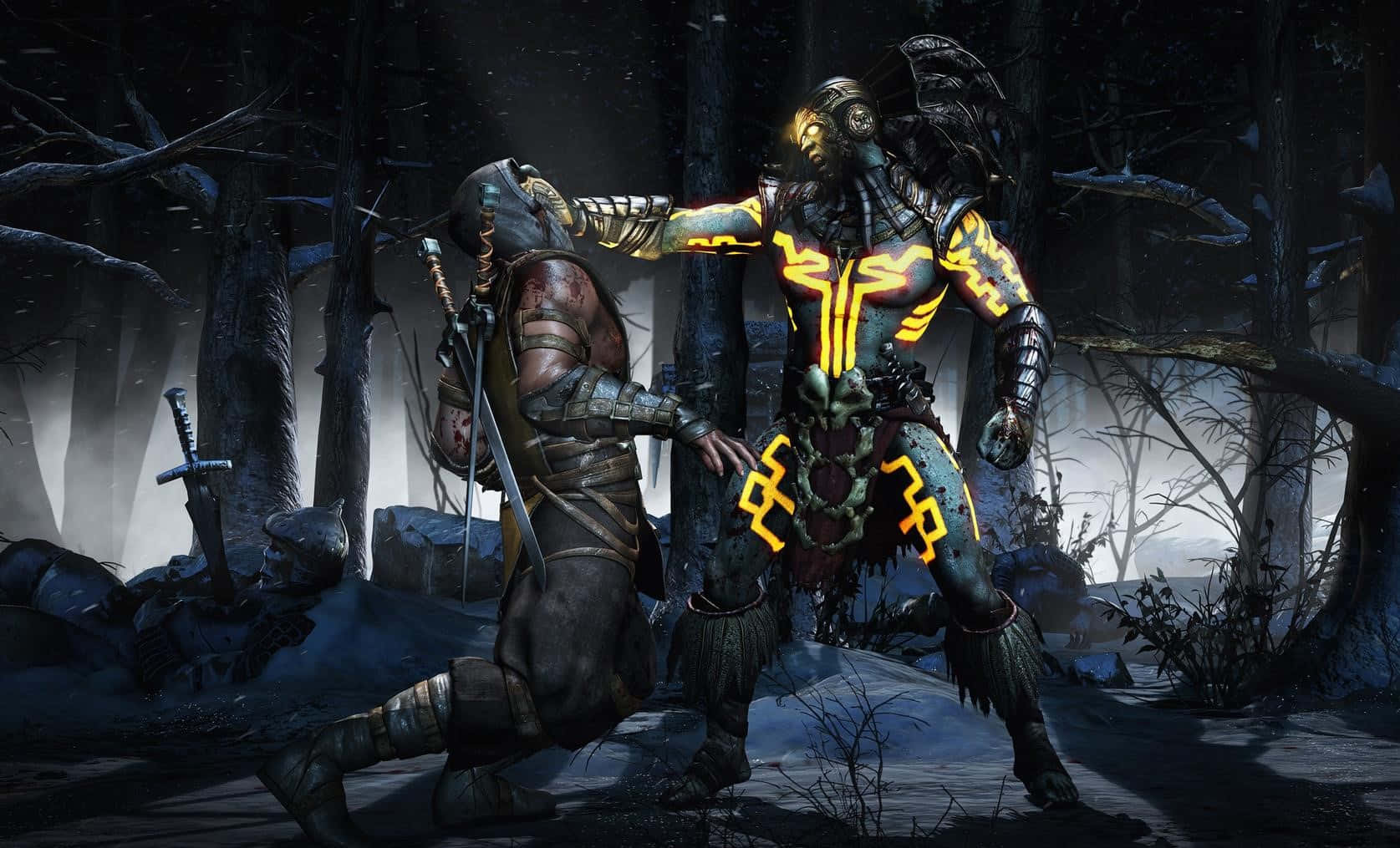 Mortal Kombat Scorpion Fatality Background