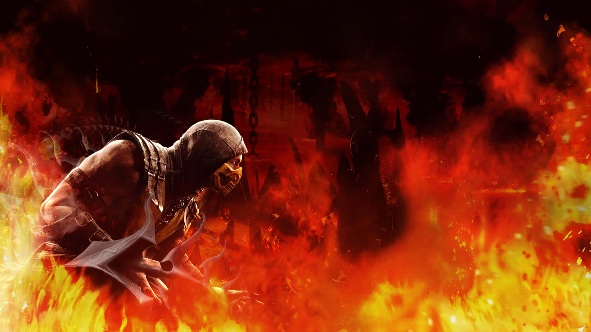 Mortal Kombat Scorpion, The Mysterious Warrior Background