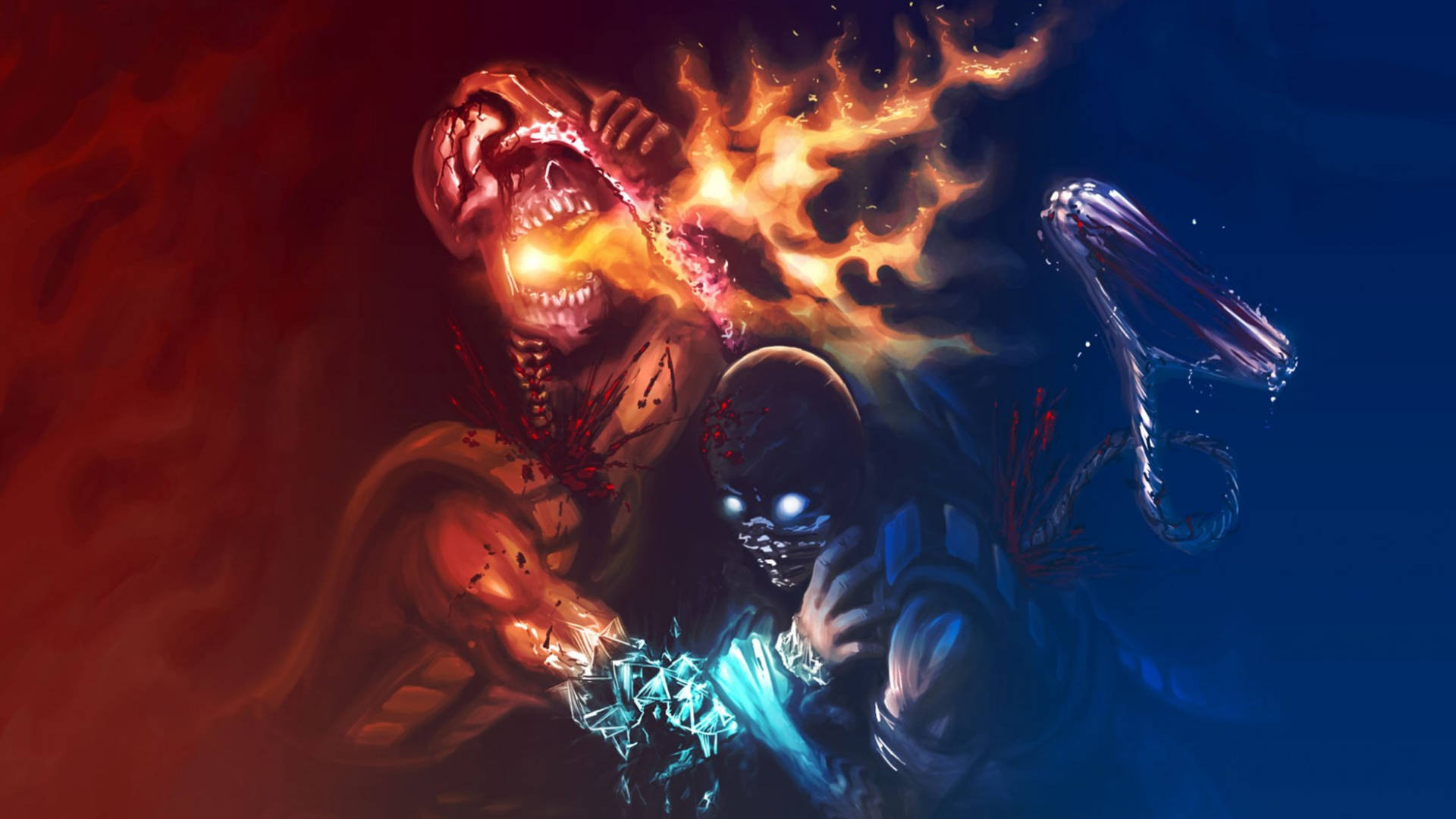 Mortal Kombat Scorpion Vs Sub Zero Cartoon