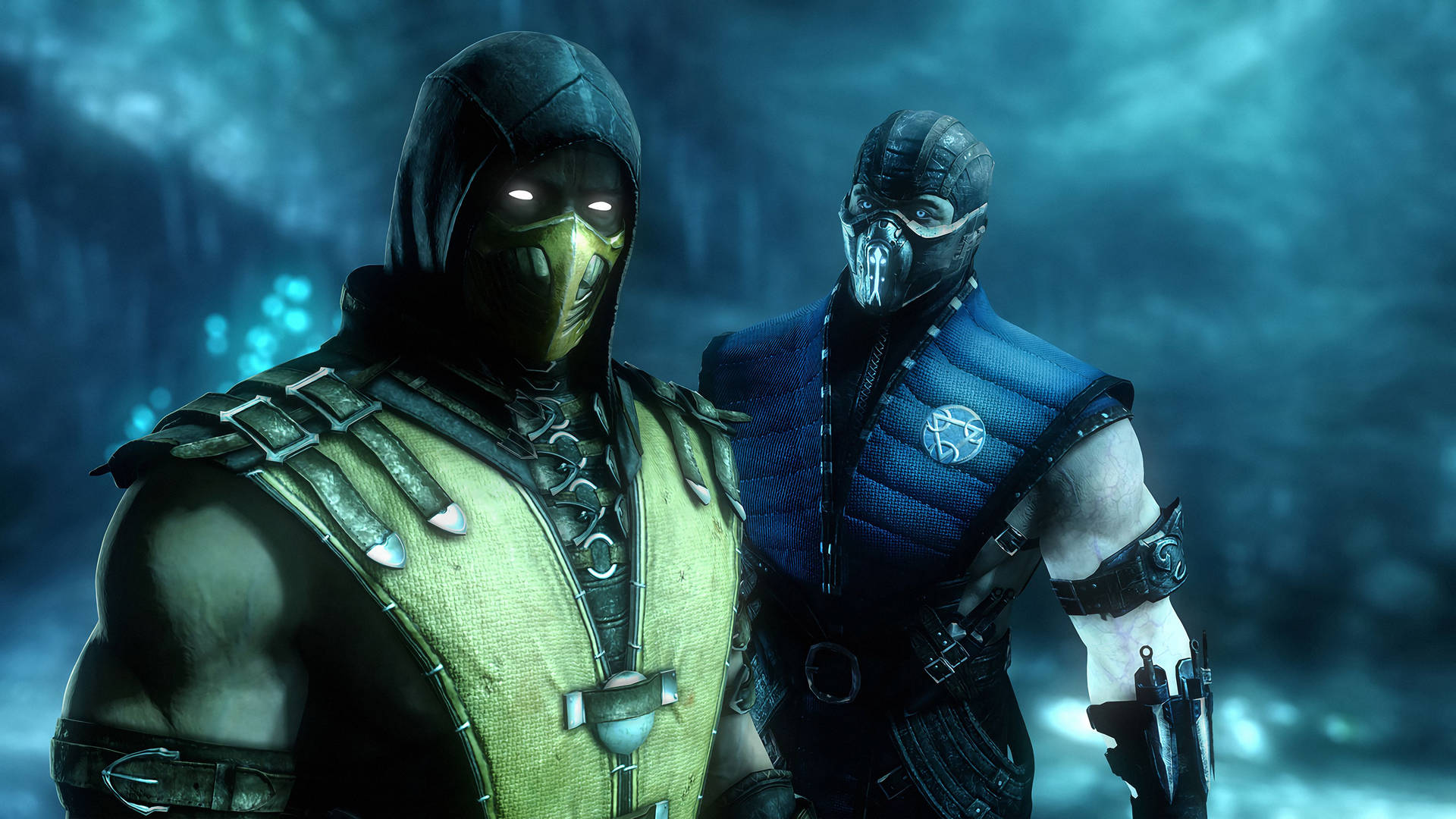 Mortal Kombat Scorpion Vs Sub Zero Together Background
