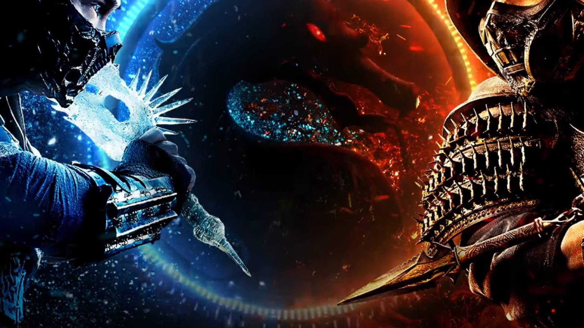 Mortal Kombat Scorpion Vs Sub Zero Weapons Background