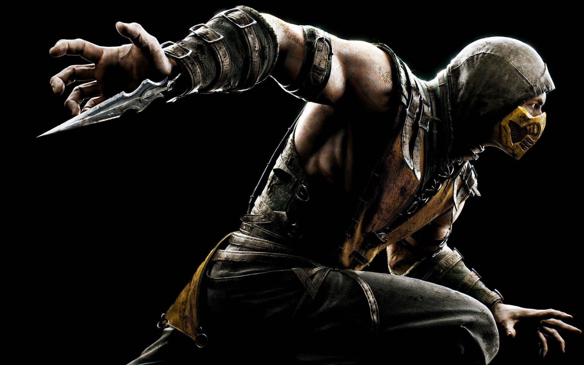 Mortal Kombat X - Iconic Characters In Epic Battle Background