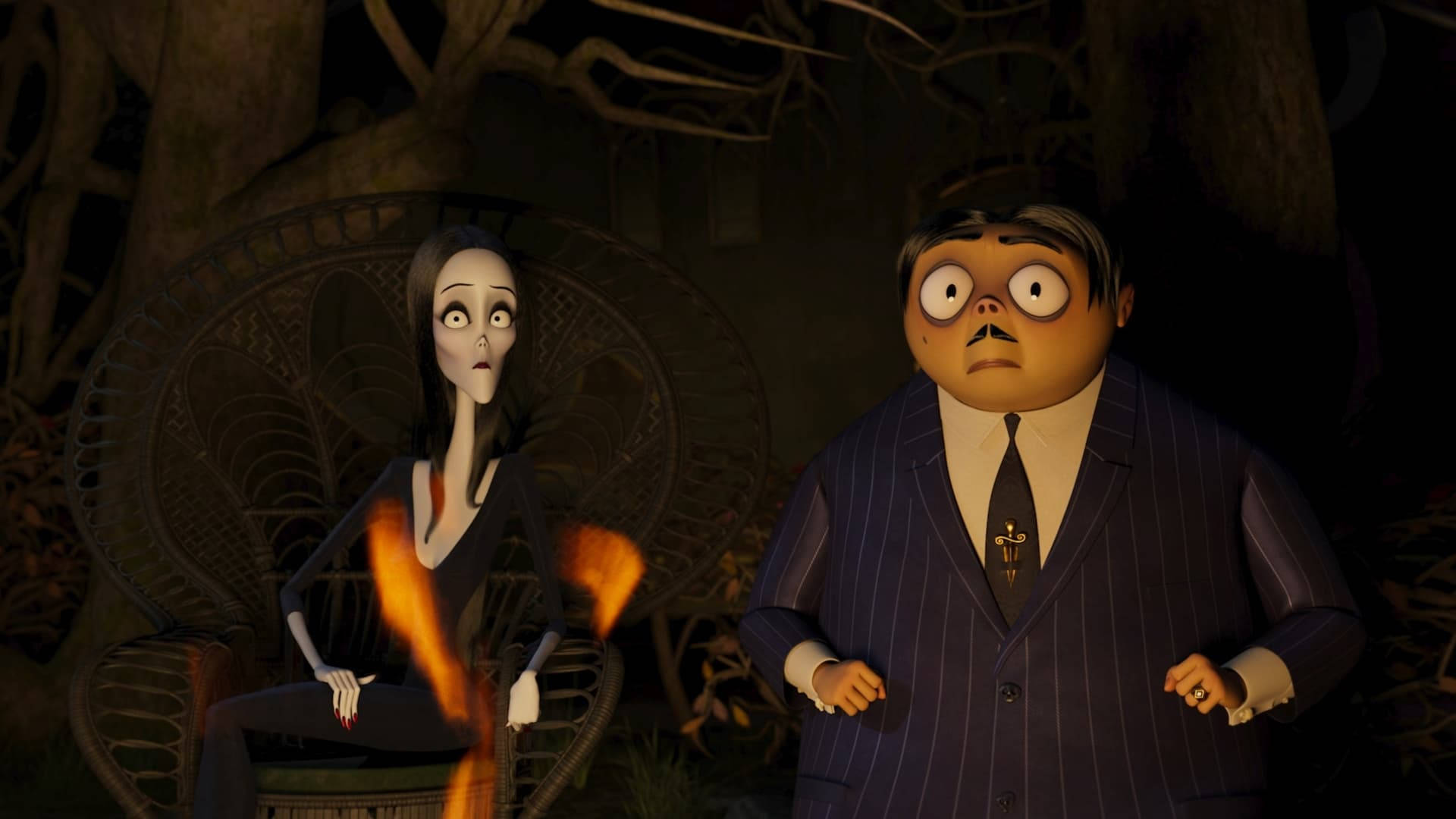 Morticia And Gomez The Addams Family 2 Background