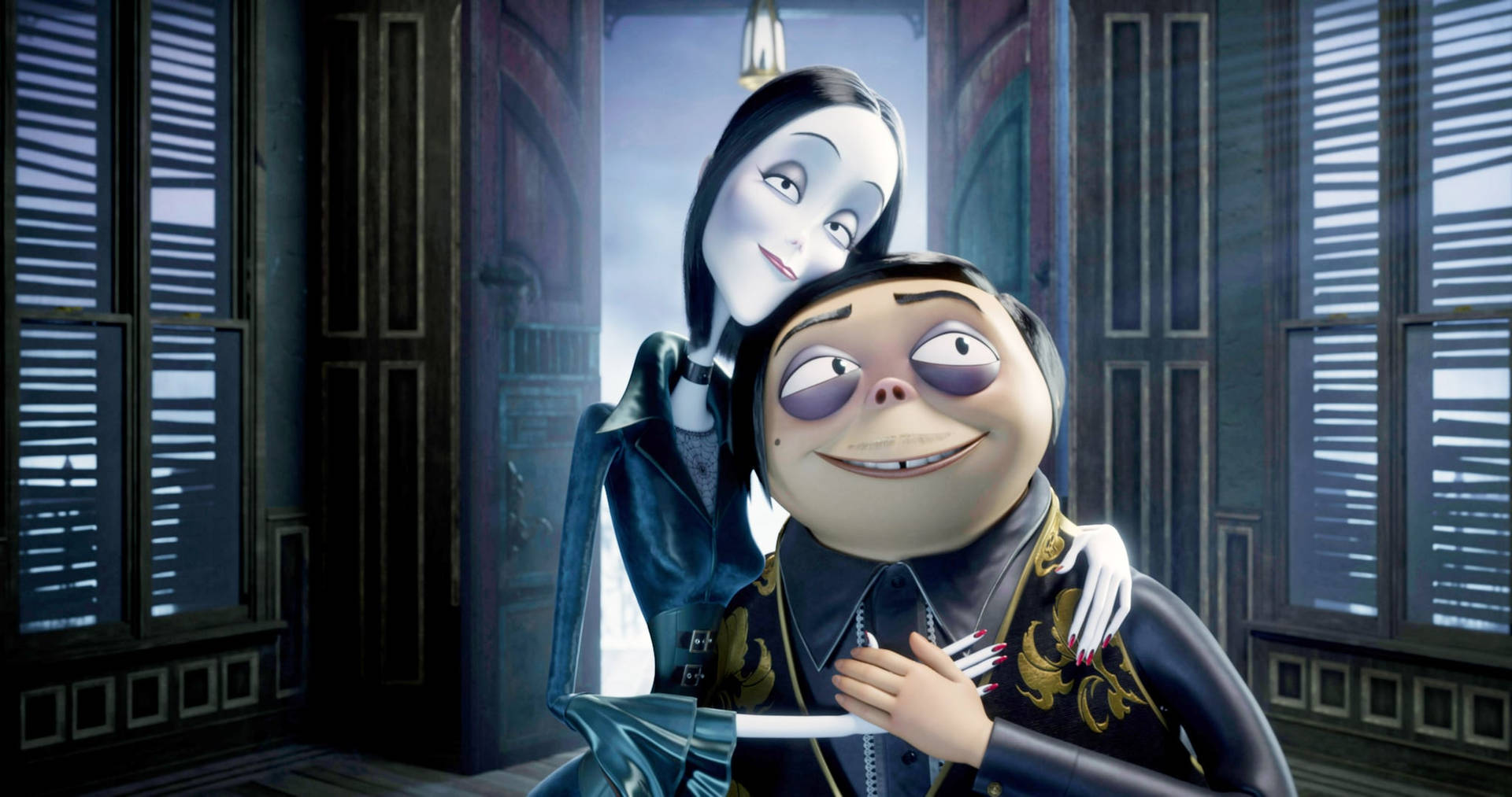 Morticia And Pugsley The Addams Family 2 Background