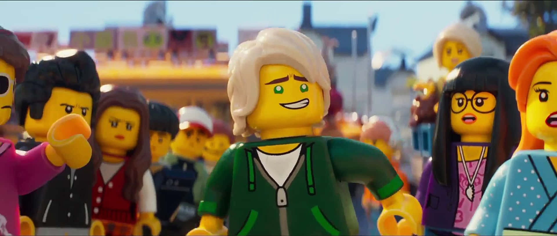 Mortified Lloyd From The Lego Ninjago Movie Background