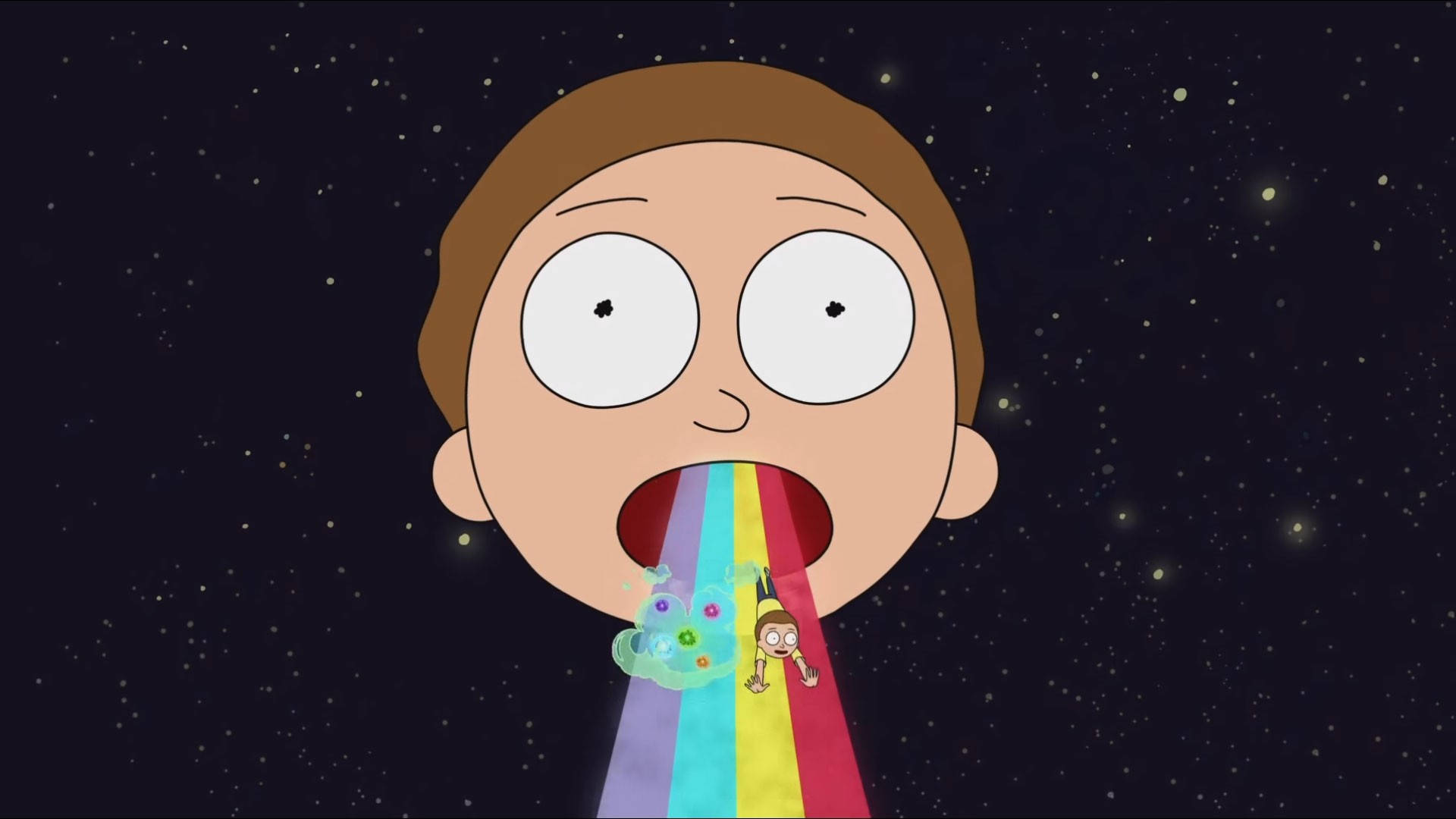 Morty And Fart Dope Laptop Background