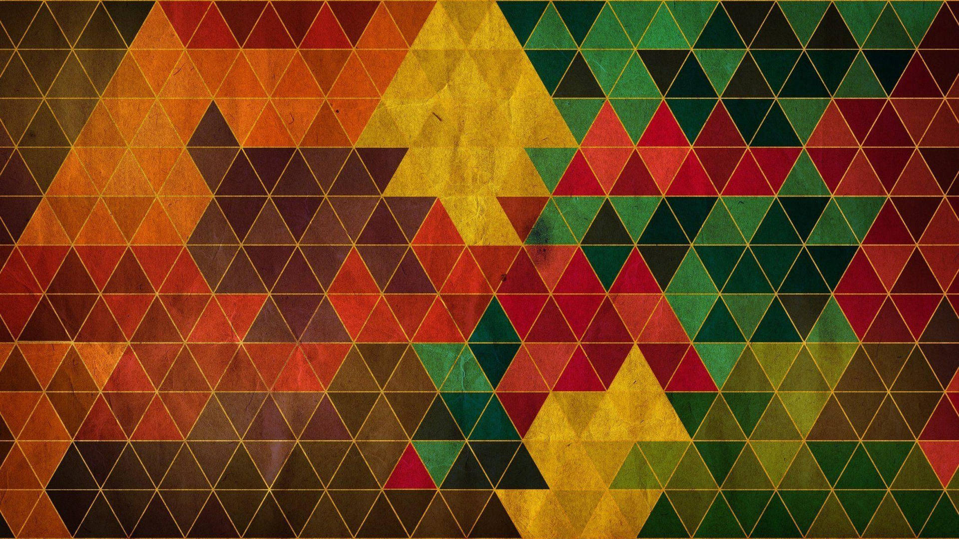 Mosaic Of Triangular Pattern Background