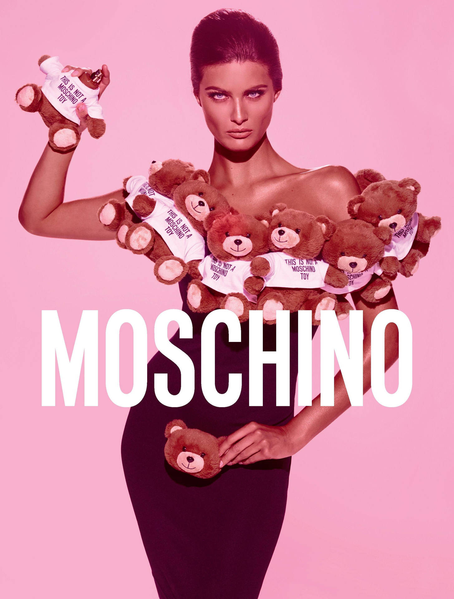Moschino Bear Dress Background