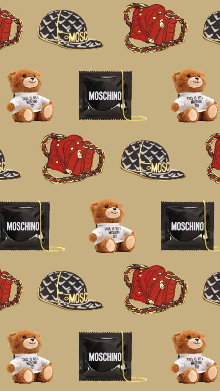 Moschino Bears And Bags Background