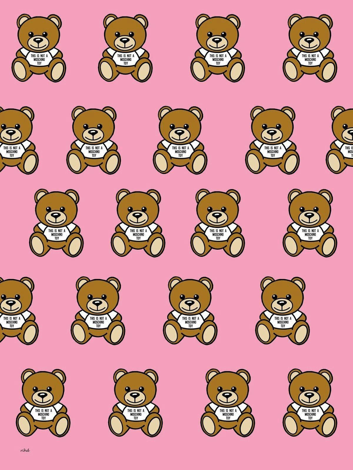 Moschino Bears Pattern Background