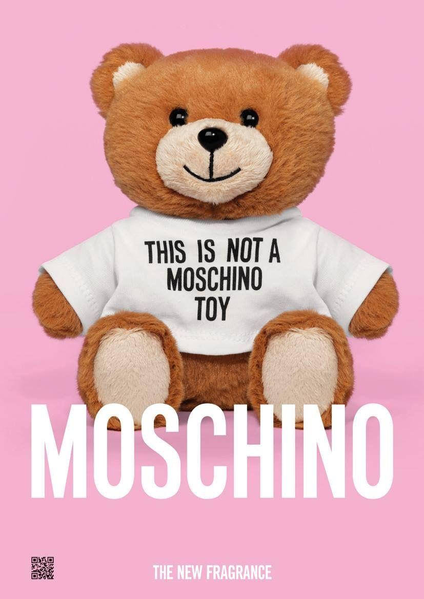 Moschino Teddy Bear Pink Background Background