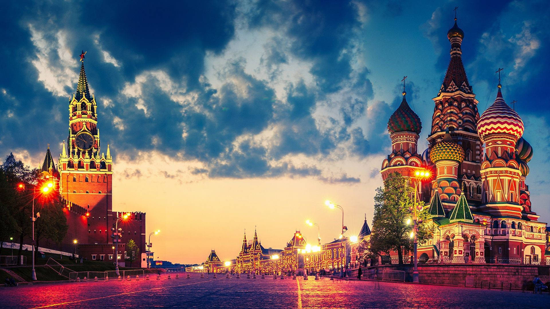 Moscow Red Square St. Basil’s Background