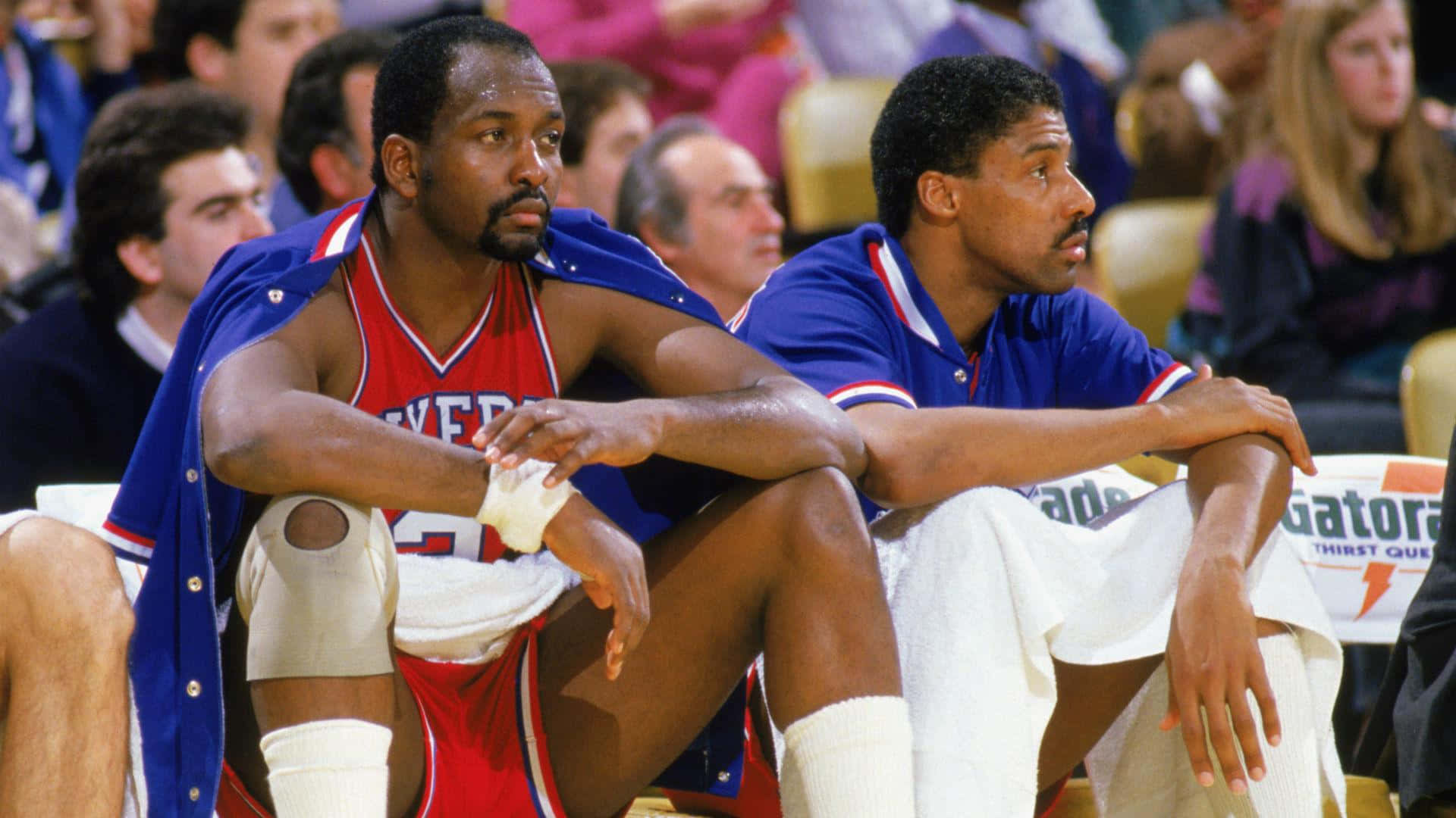 Moses Malone And Julius Erving Background