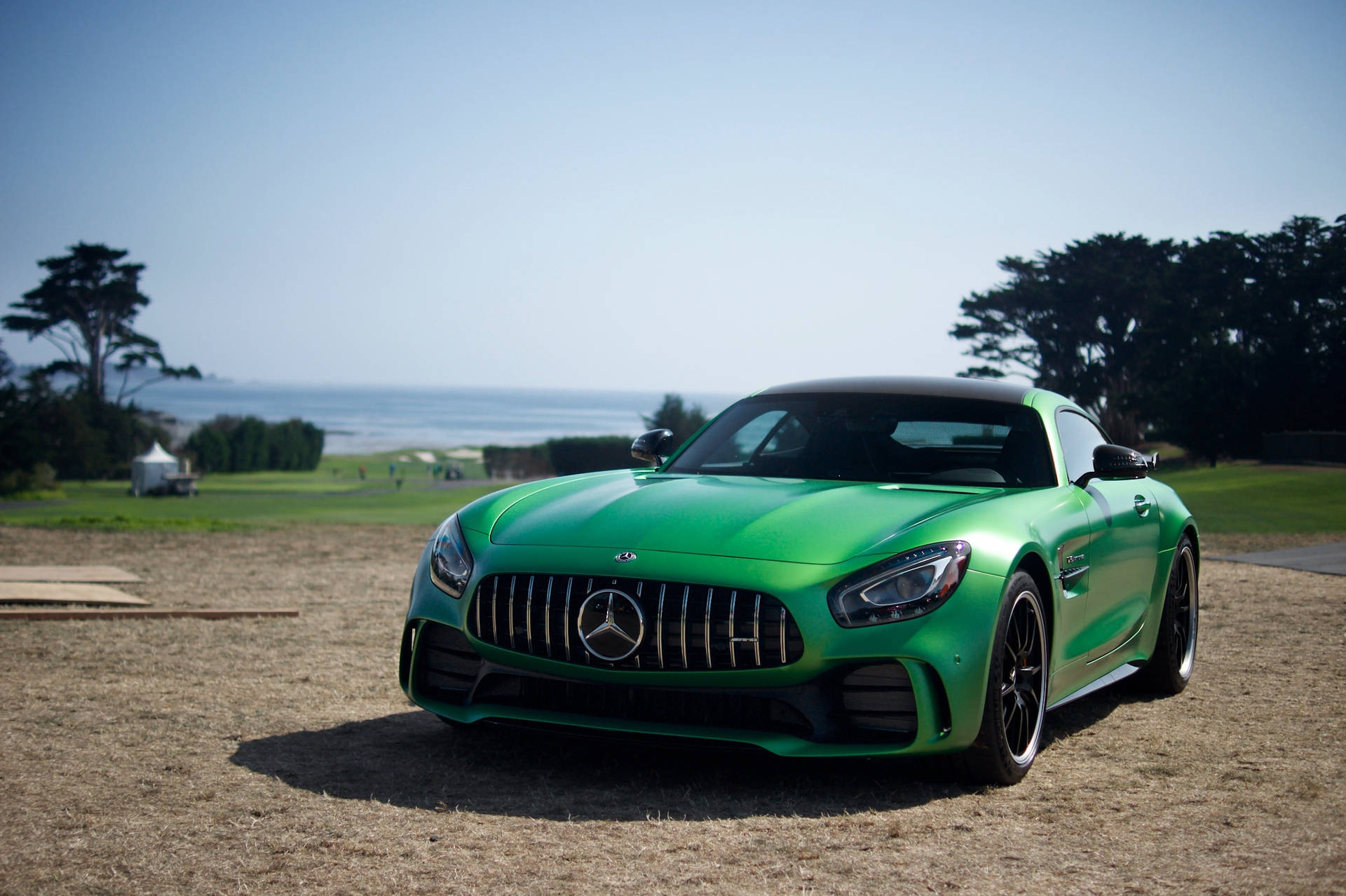 Mossy Green Amg Gt R Background