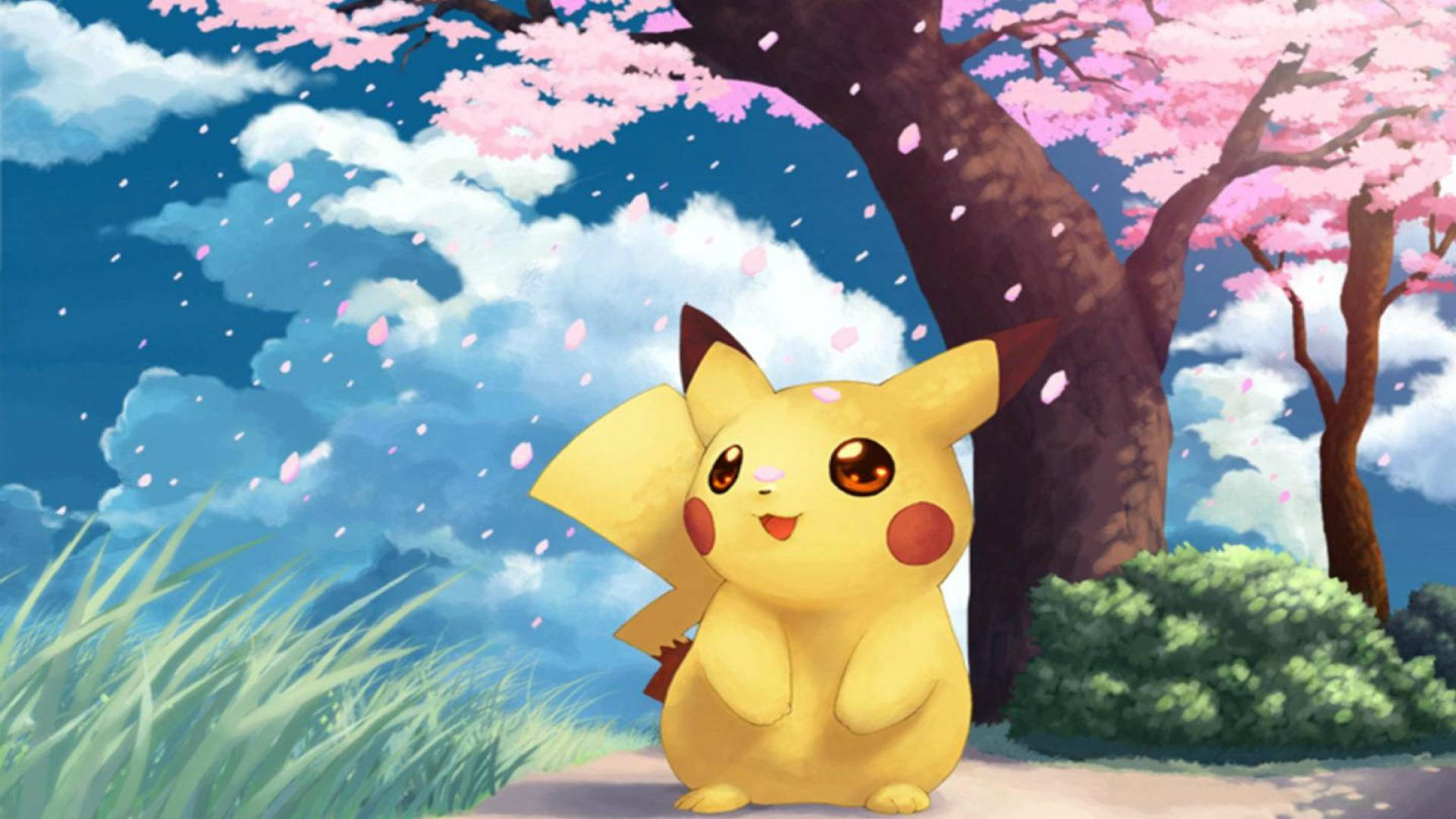 Most Beautiful Hd Pikachu In Fall Background
