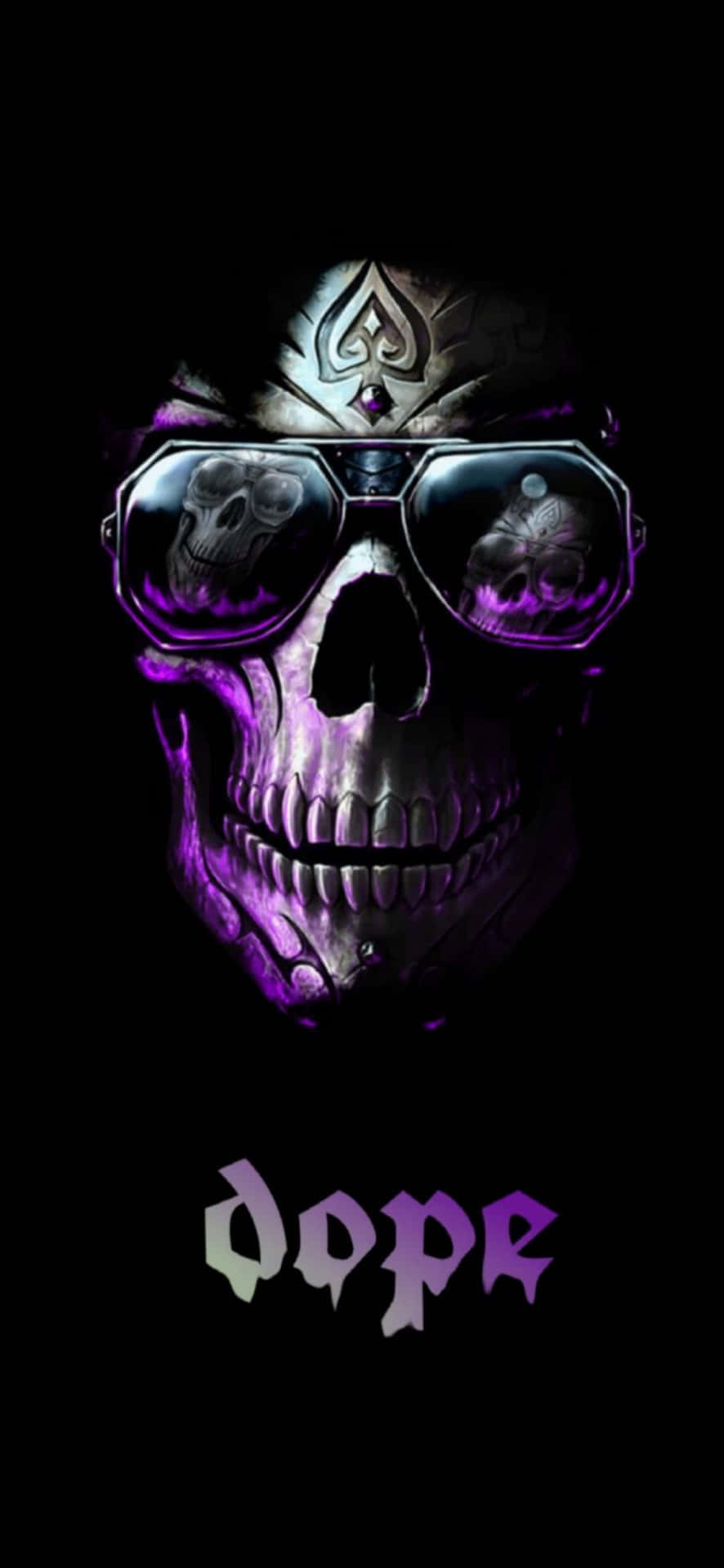 Most Dope Skull Background