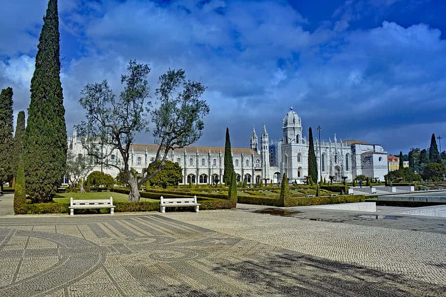 Mosteiro Dos Jeronimos Outdoor Area Background