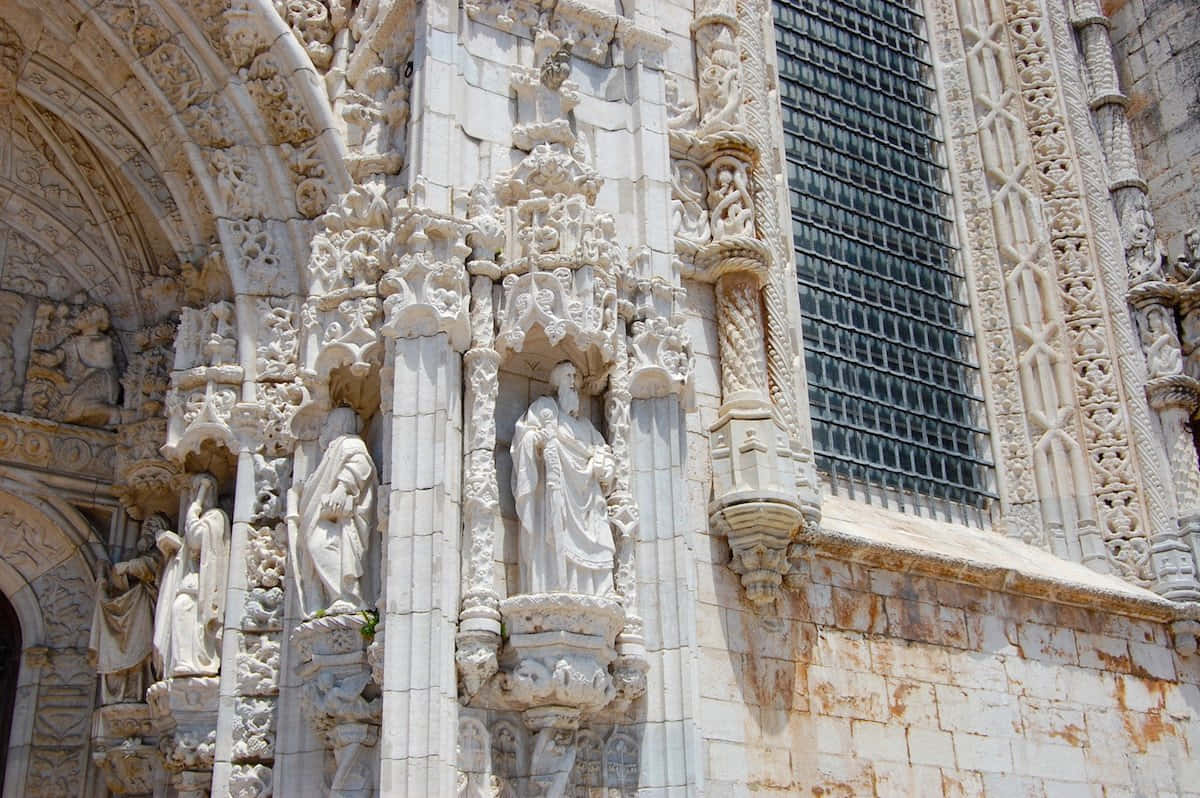 Mosteiro Dos Jeronimos Wall Sculptures Background