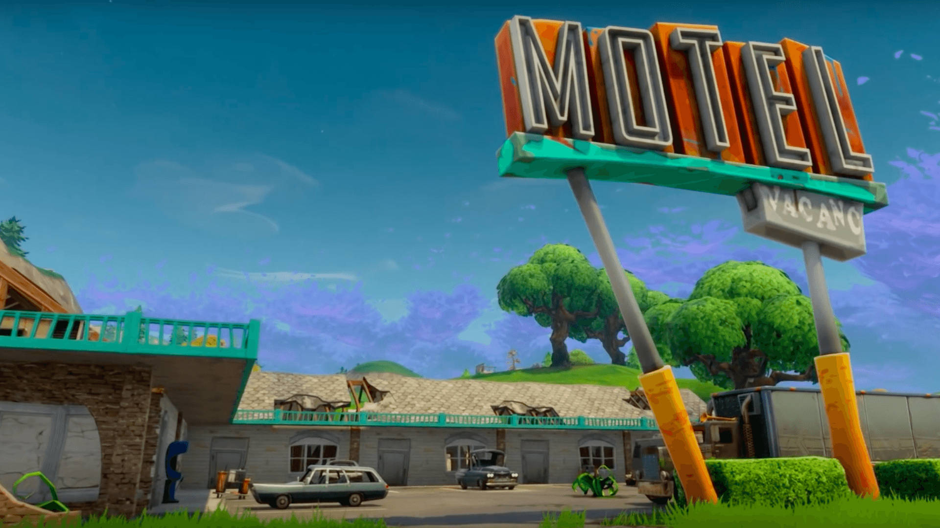 Motel Town Fortnite Battle Royale Desktop Background