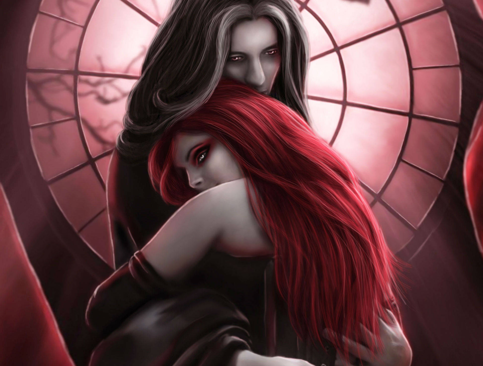 Mother And Child Vampire Background