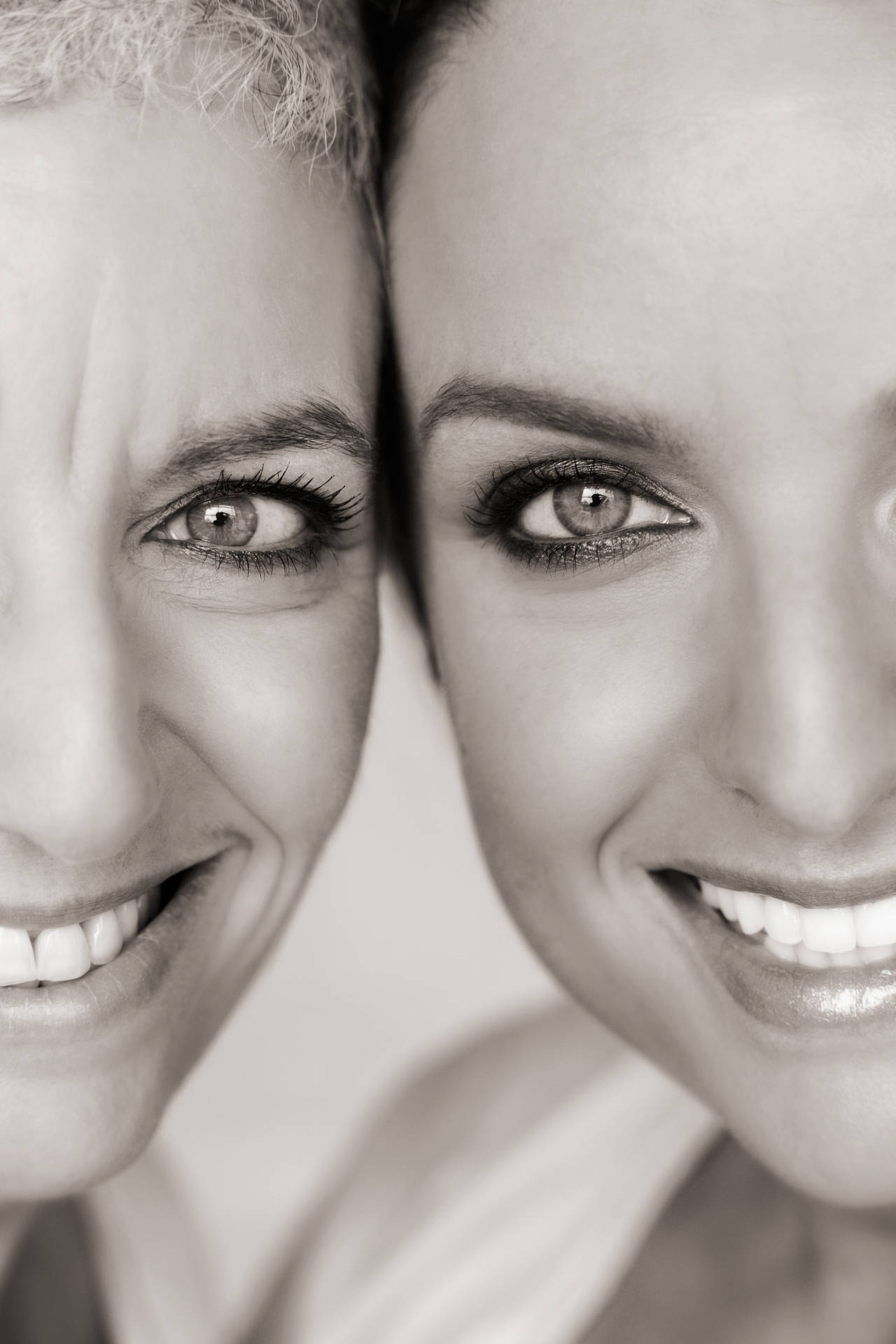 Mother And Daughter Close-up