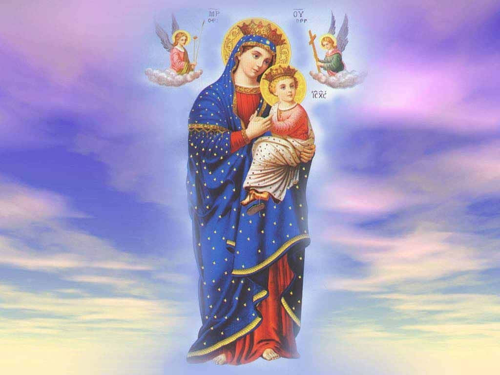 Mother Mary Our Lady Of Perpetual Help Background