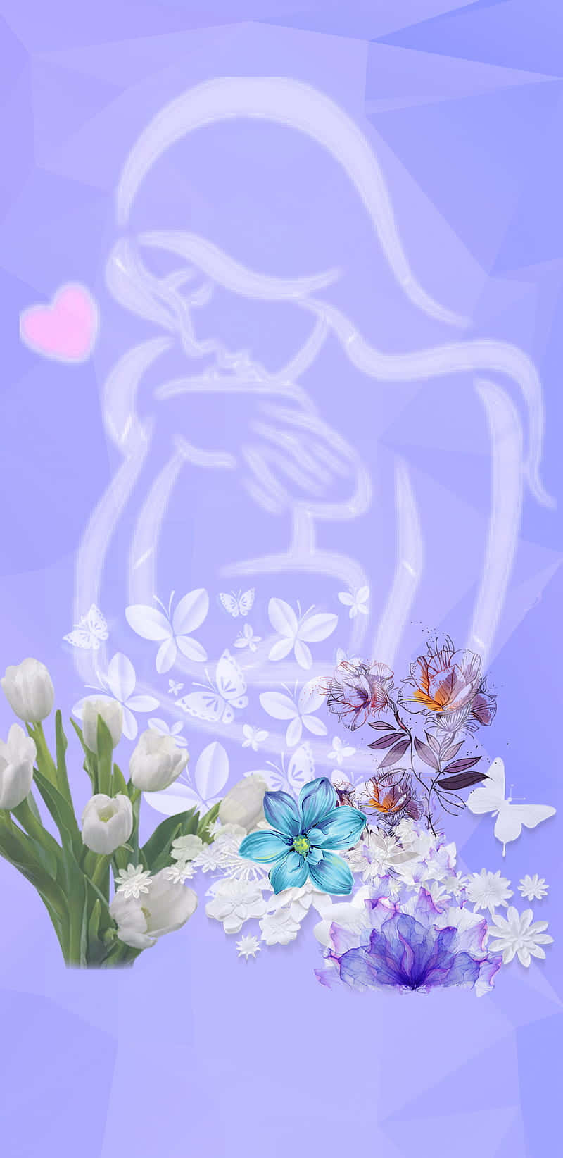Motherhood In Bloom Artwork Background