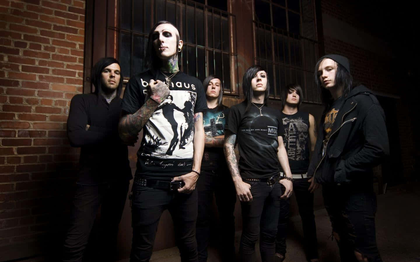 Motionless In White Band Portrait Background