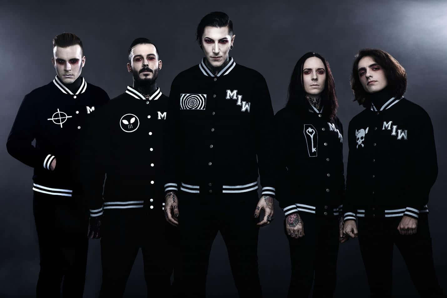 Motionless In White Band Portrait Background