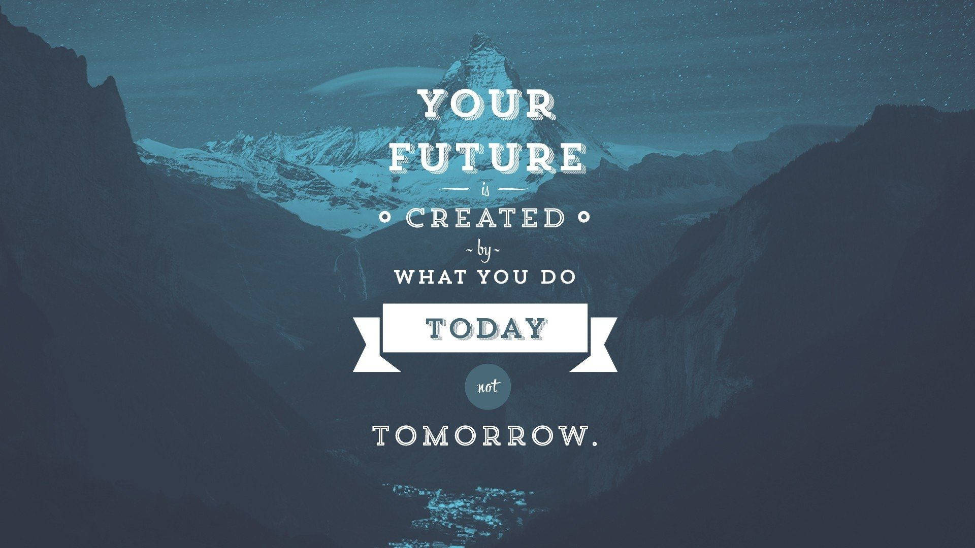 Motivation Macbook Future Today Tomorrow Background