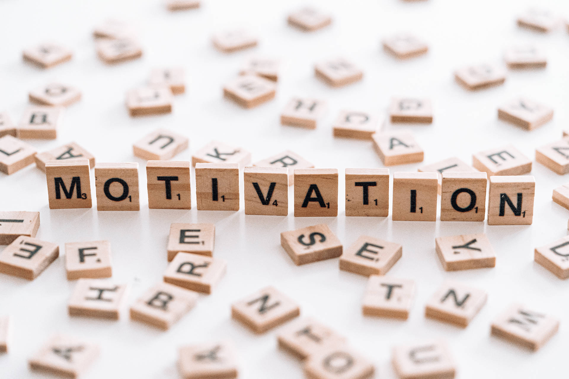 Motivation Scrabble Tiles Background