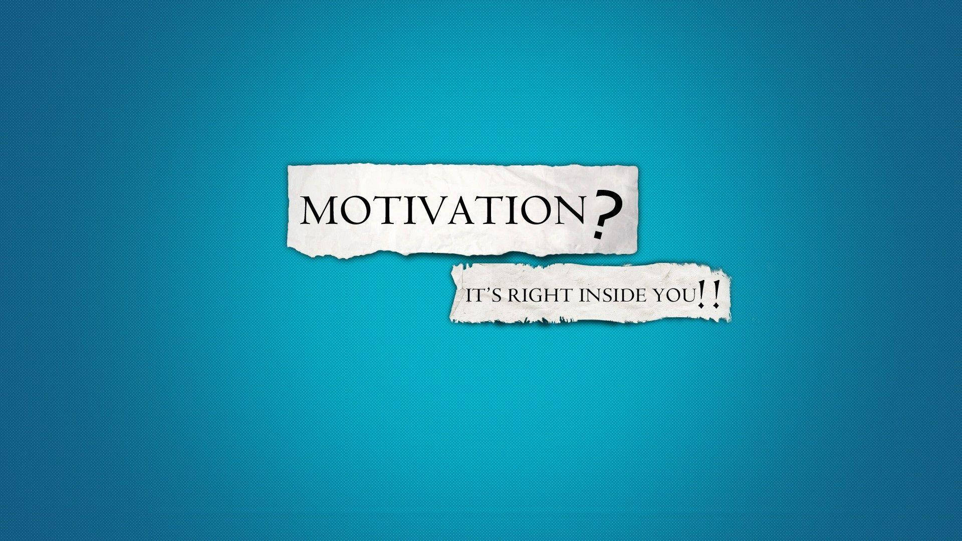 Motivational Hd Image In Blue Background Background