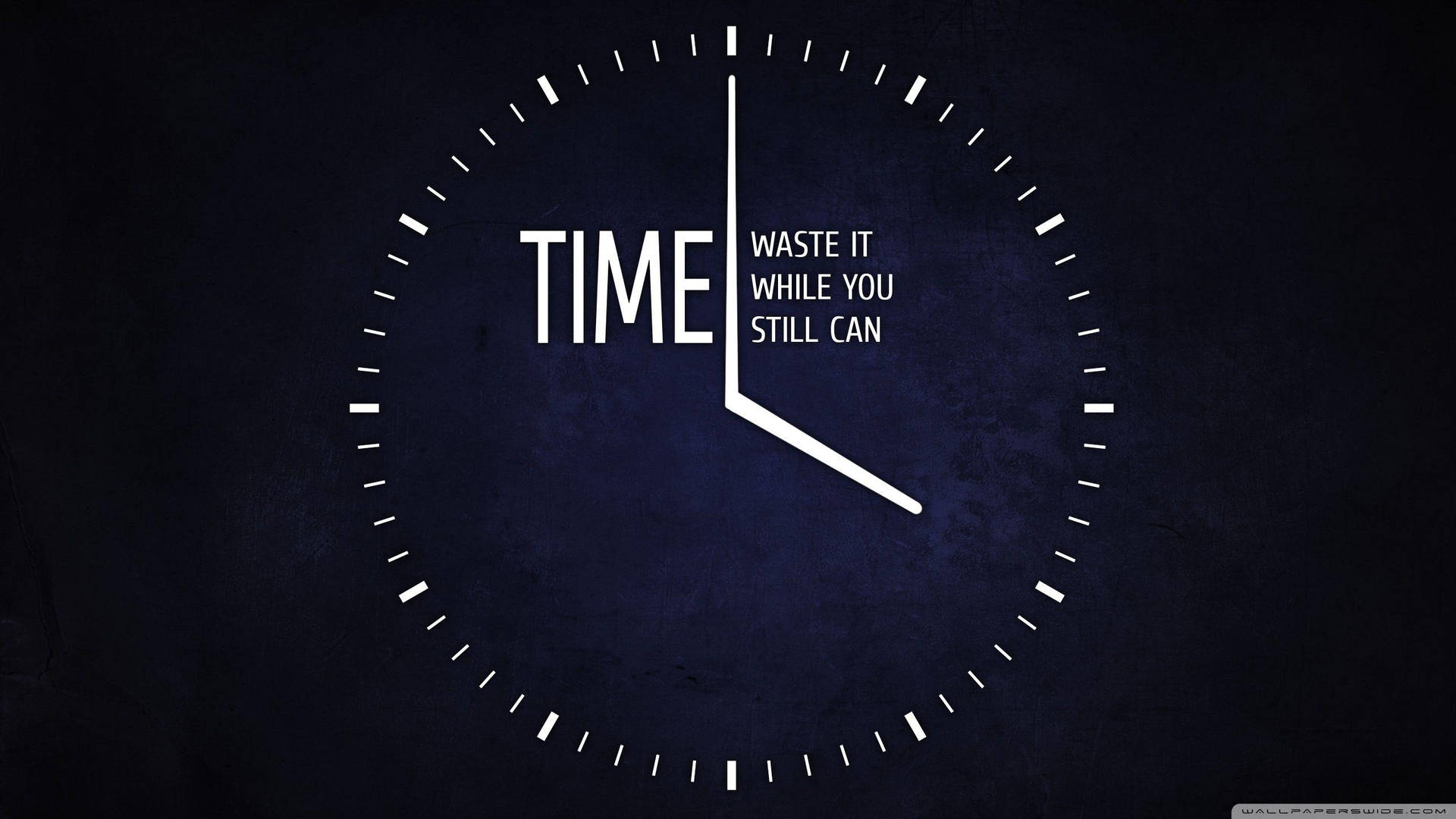 Motivational Hd Quote On Value Of Time Background