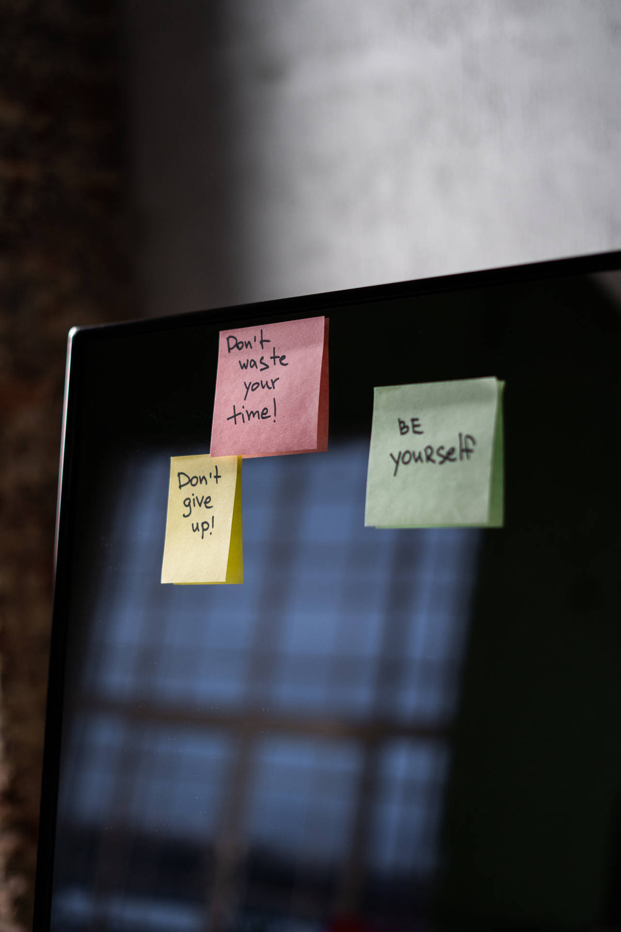 Motivational Post-it Notes Computer Screen Background