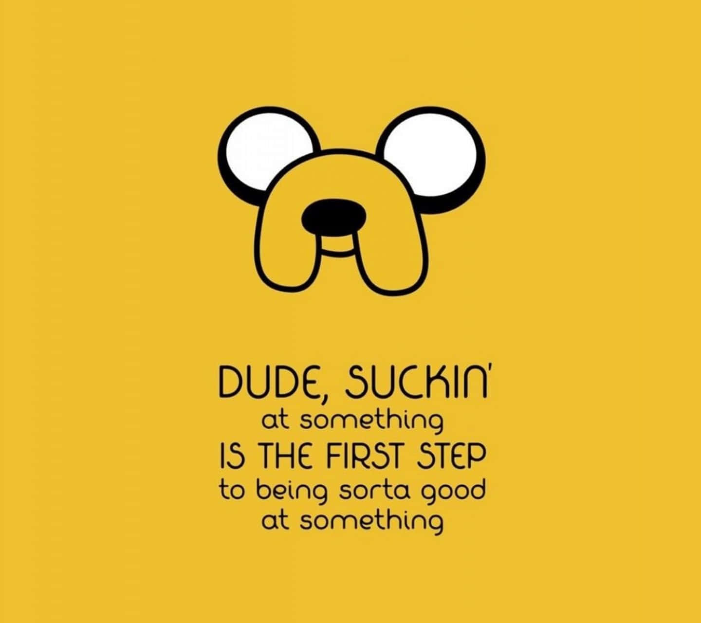Motivational Quote Cartoon Dog