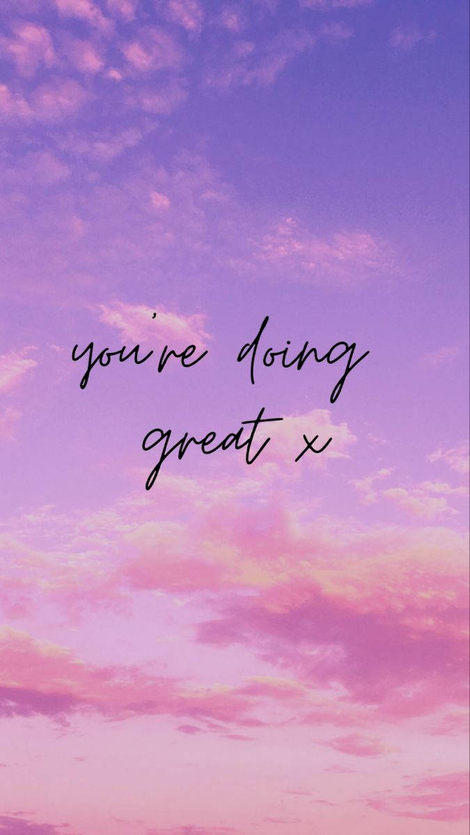 Motivational Quote Purple Iphone Background