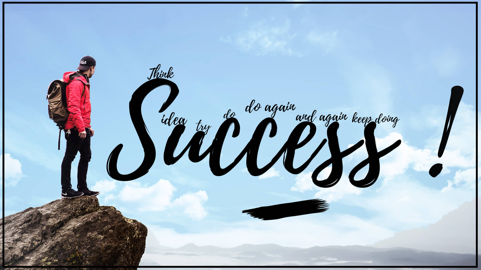 Motivational Success Quote Background